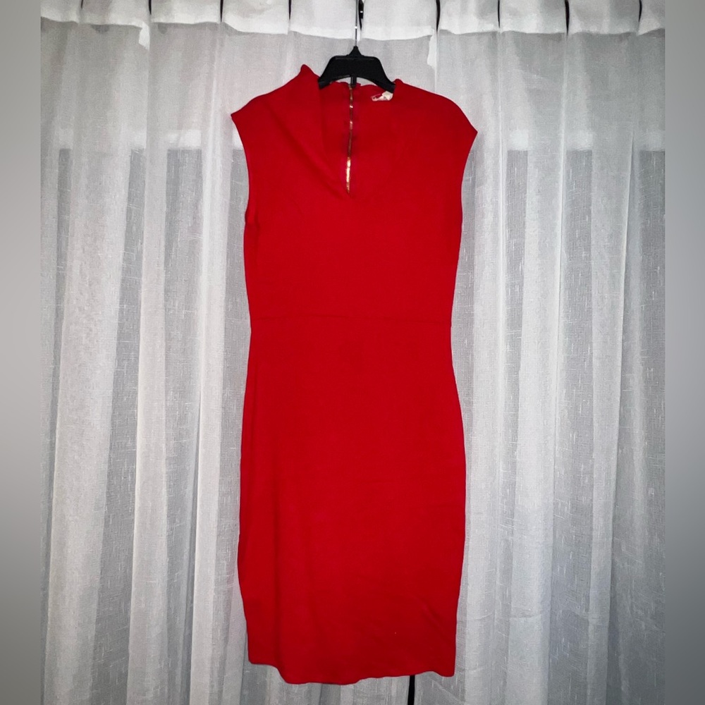 Red mini dress stretch size large